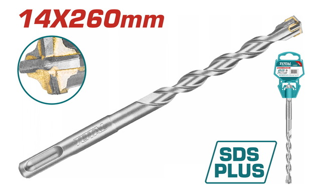TOTAL SDS plus hammer drill 14 X 260mm (TAC310403C)