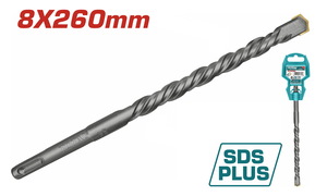 TOTAL ΔΙΑΜΑΝΤΟΤΡΥΠΑΝΟ SDS-PLUS 8 X 260mm (TAC310804)