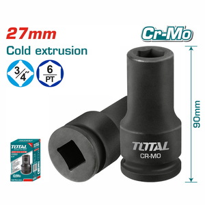 TOTAL 3/4"DR. Impact socket 27mm (THHISD3427L)
